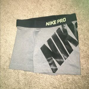 Nike pro spandex, grey, women Medium